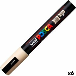 Ακρυλικό δείκτη χρώματος POSCA PC-5M Μπεζ 1,8-2,5 mm (x6)