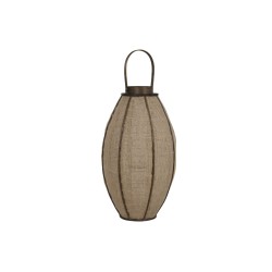 Κηροπήγιο Home ESPRIT Φυσικό Γιούτα Bamboo 34 x 34 x 60 cm