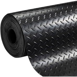 Roll of Anti-Slip Material Exma Μαύρο Φυσικό καουτσούκ 1 x 10 m Διαμάντι