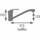 Kitchen Tap Rousseau ATHENA Μέταλλο Kitchen Tap Rousseau ATHENA Μέταλλο