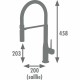 Kitchen Tap Rousseau ILO Μαύρο Γκρι Ασημί Kitchen Tap Rousseau ILO Μαύρο Γκρι Ασημί