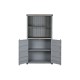 Ράφια Home ESPRIT Γκρι Sky μπλε Μέταλλο Ξύλο MDF 87 x 44 x 168,5 cm Ράφια Home ESPRIT Γκρι Sky μπλε Μέταλλο Ξύλο MDF 87 x 44 x 168,5 cm