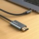 Καλώδιο USB-C σε HDMI Silver HT LOGAN Μαύρο