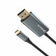 Καλώδιο USB-C σε HDMI Silver HT LOGAN Μαύρο
