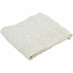 Muslin Domiva Polka dots Λευκό 100 x 100 cm