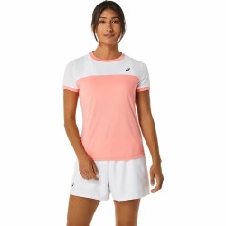 Kοντομάνικο Aθλητικό Mπλουζάκι Asics Court Ροζ Τένις