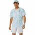 Kοντομάνικο Aθλητικό Mπλουζάκι Asics Game Ss Top Λευκό Ανοιχτό Μπλε Τένις