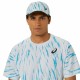 Kοντομάνικο Aθλητικό Mπλουζάκι Asics Game Ss Top Λευκό Ανοιχτό Μπλε Τένις Kοντομάνικο Aθλητικό Mπλουζάκι Asics Game Ss Top Λευκό Ανοιχτό Μπλε Τένις