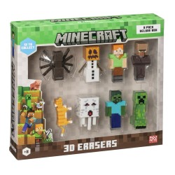 Σετ γομών 3D Minecraft MC4070B 8 Τεμάχια