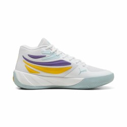 Παπούτσια Μπάσκετ για Ενήλικες Puma Court Pro Λευκό Κίτρινο