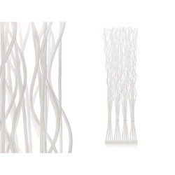 Παραβάν MJ84091-B Λευκό Ξύλο ιτιάς 50 x 182 x 13 cm 4 Ανθοδέσμες