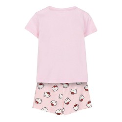 Kαλοκαιρινή παιδική πιτζάμα Hello Kitty Ροζ