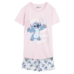Kαλοκαιρινή παιδική πιτζάμα Stitch Ροζ
