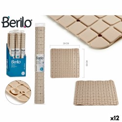 Αντιολισθητικό χαλί ντους Berilo AR1910103 Μπεζ PVC 0,03 x 50 x 50 cm (12 Μονάδες)