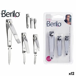 Νυχοκόπτες Berilo 1703239 Ασημί Μέταλλο (12 Μονάδες)