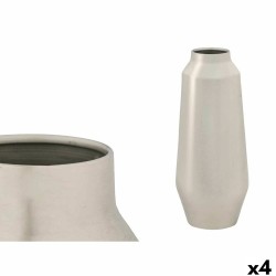Βάζο 10216-SS Ασημί Σίδερο 18 x 40 x 18 cm (4 Μονάδες)