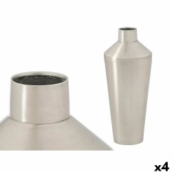 Βάζο 10219-SS Ασημί Σίδερο 16 x 40 x 16 cm (4 Μονάδες)