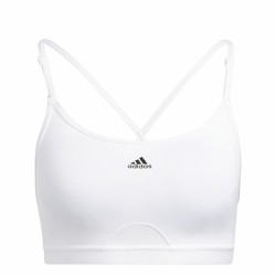 Αθλητικό σουτιέν Adidas Aeroreact Ls P Λευκό