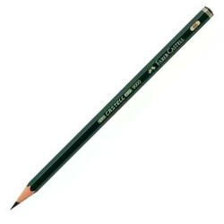 Μολύβι Faber-Castell 119006 Εξάγωνο 6B Μαύρο Πράσινο Οικολογικó (12 Μονάδες)