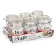 Γυάλινο Βάζο Vivalto Διαφανές 200 ml (x6)