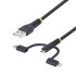 Καλώδιο USB Startech RLTCUB1MBK Μαύρο 1 m