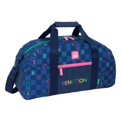 Αθλητική Tσάντα Benetton Damero Ναυτικό Μπλε 50 x 26 x 20 cm