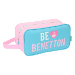 Θήκη Παπουτσιών Ταξιδιού Benetton Unique Ροζ Τυρκουάζ 29 x 15 x 14 cm