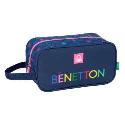 Θήκη Παπουτσιών Ταξιδιού Benetton Damero Ναυτικό Μπλε 29 x 15 x 14 cm