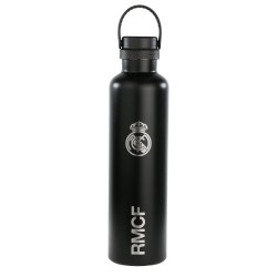 Θερμικό Μπουκάλι Real Madrid C.F. Γκρι Σιλικόνη Ανοξείδωτο ατσάλι