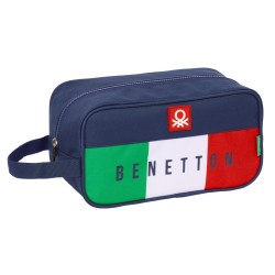 Θήκη Παπουτσιών Ταξιδιού Benetton Flag Ναυτικό Μπλε 29 x 15 x 14 cm