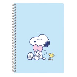 Σημειωματάριο Snoopy Love Μπλε A5 80 Φύλλα
