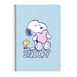 Σημειωματάριο Snoopy Love Μπλε A4 80 Φύλλα