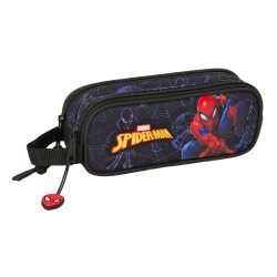Διπλή Κασετίνα Spider-Man Attack Μαύρο 21 x 8 x 6 cm