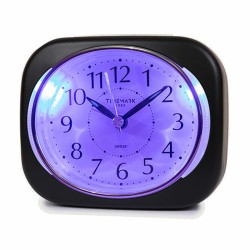 Αναλογικό Ρολόι Ξυπνητήρι Timemark 10 x 8,5 x 4 cm Μαύρο Πλαστική ύλη Κλασική