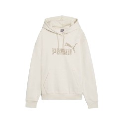 Γυναικείο Φούτερ με Κουκούλα Puma Essentials+ Animal Fl Λευκό