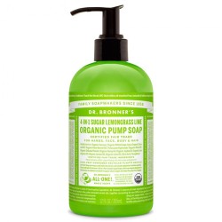 Σαπούνι Xεριών Dr Bronner's 4 in 1 Lemongrass Lime 355 ml