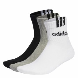 Αθλητικές Κάλτσες Adidas Linear Quarter Λευκό 46-48