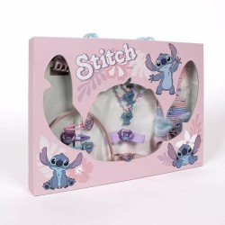 Αξεσουάρ για τα Mαλλιά Stitch Ροζ 24 Τεμάχια