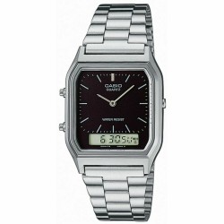 Unisex Ρολόγια Casio AQ-230A-1DMQYES Μαύρο Ασημί