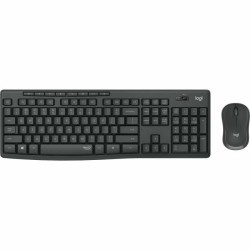 Ασύρματο Πληκτρολόγιο και Ποντίκι Logitech MK295 Μαύρο Ισπανικό Qwerty