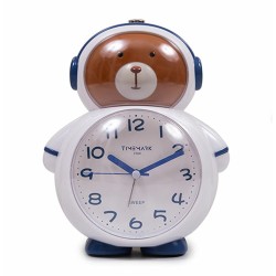 Αναλογικό Ρολόι Ξυπνητήρι Timemark Αρκούδα Αστροναύτης Πολύχρωμο Πλαστική ύλη