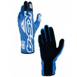 Kids Karting Gloves OMP KS-4 Μπλε Λευκό 4