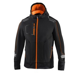 Aντιανεμικό Mπουφάν Sparco TECH SOFT-SHELL Μαύρο Πορτοκαλί L