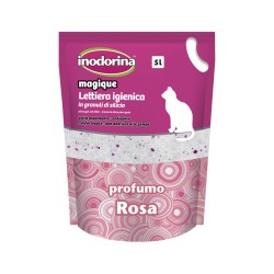 Αμμος για Γάτες Inodorina MAGIQUE ROSE Τρυαντάφυλλα 5 L