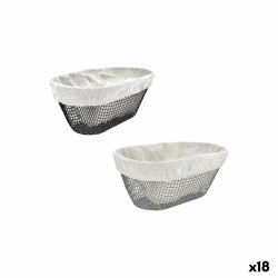 Καλάθι για το ψωμί Μέταλλο Οβάλ 25 x 13 x 10 cm (x18)