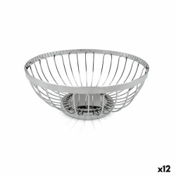 Panera My Bar Ασημί Μέταλλο ø 20,5 x 8,5 cm (12 Μονάδες)