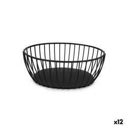 Panera My Bar Μαύρο Μέταλλο Οβάλ 20 x 15 x 8 cm (12 Μονάδες)