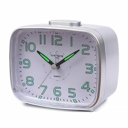 Ξυπνητήρι Timemark 12 x 9,5 x 6,5 cm Παραδοσιακά Αναλογικό Ασημί