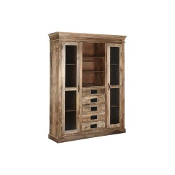 Eκθεσιακό σταντ Home ESPRIT Καφέ Κρυστάλλινο Ξύλο από Μάνγκο 165 x 45 x 210 cm