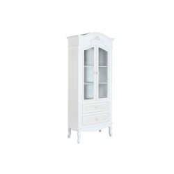 Eκθεσιακό σταντ Home ESPRIT Λευκό Ξύλο Κρυστάλλινο 76 x 39 x 193 cm